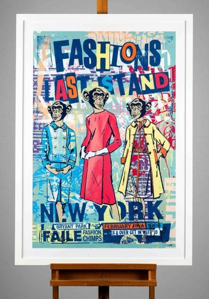 FAILE né en 1999
Fashion's last stand. 
Acrylique...