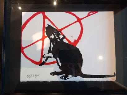BLEK LE RAT
The Anarchist, 2020. 
Sérigraphie...
