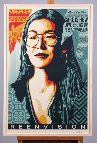 OBEY
Reenvision, 2022. 
Sérigraphie couleurs...
