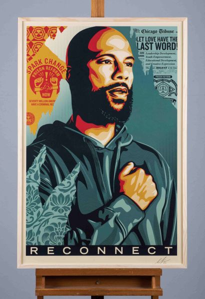 OBEY
Reconnect, 2022. 
Sérigraphie couleurs...