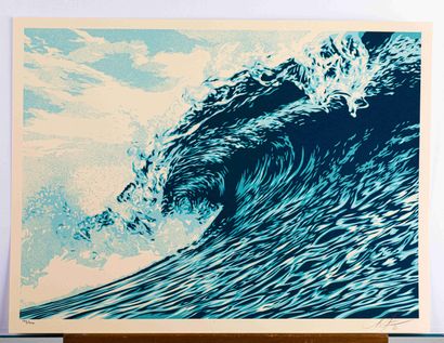 OBEY
Wave of Distress Sepia Blue, 2021.
2...