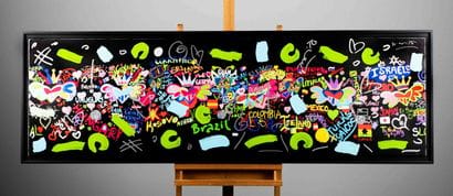 BRITTO Romero né en 1963
365 reign. 
Sérigraphie...