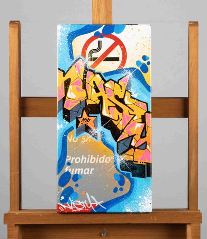 NASTY
No smoking, 2020. 
Peinture aérosol...