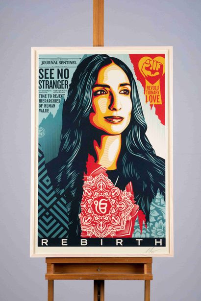 OBEY
Rebirth, 2022. 
Sérigraphie couleurs...
