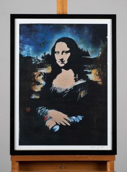 BLEK LE RAT
Mona Lisa. 
Sérigraphie sur papier...