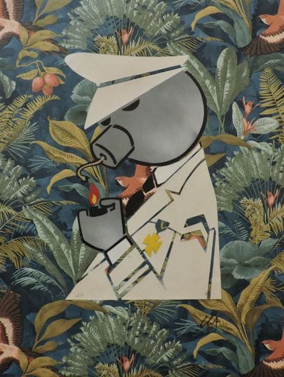 CLET
Poliziotto Bomba, 2021. 
Peinture aérosol...