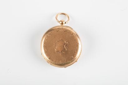 Pocket watch n°31126, in gold 750 thousandths,...