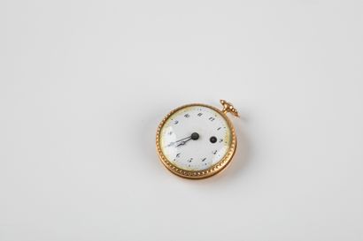 Watch with cock, case n°5861 in gold 750...