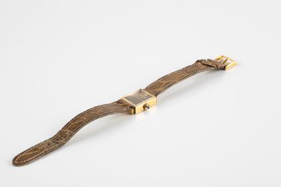 Lady's watch signed HERMES in gold 750 thousandths,...