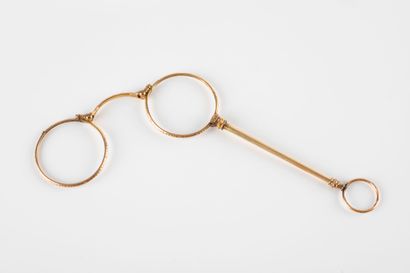 Pair of gold plated binoculars (doubled)