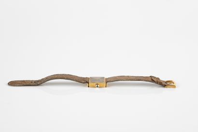 Lady's watch signed HERMES in gold 750 thousandths,...