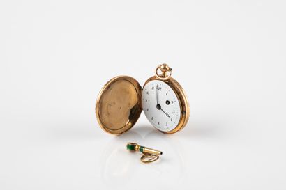 Watch with cock in gold 750 thousandths of...