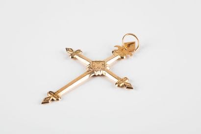 Jeannette cross with oval and rhombus ending...