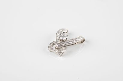 Platinum pendant (transformed) centered by...