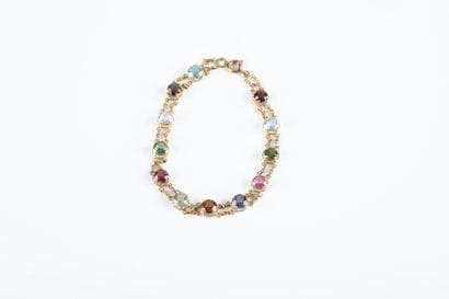 Yellow gold bracelet decorated with fine...