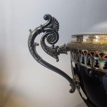 DRAGER in silver. PARIS, 1819-1838. Square...