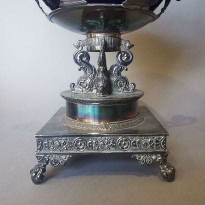 DRAGER in silver. PARIS, 1819-1838. Square...