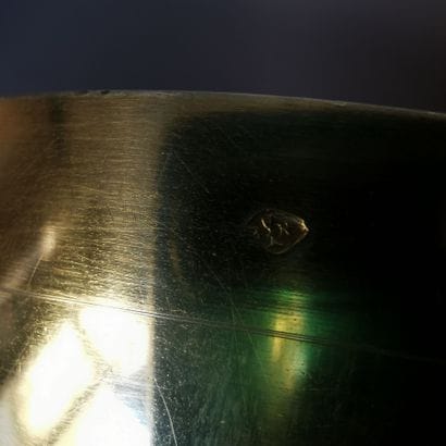 Gilded silver chalice and paten. LYON, Charles-Frédéric...