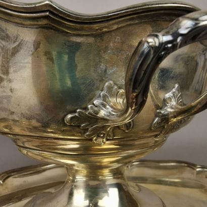 SILVER SLEEPING TANK AND ITS SLEEPER. PARIS,...