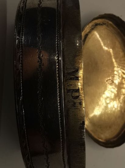 TWO silver, enamel and silver gilt boxes.
-...