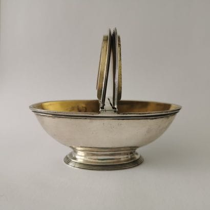 RARE SPICES BOX in silver and silver gilt....