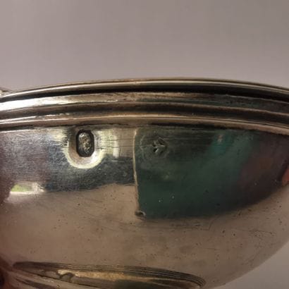 RARE SPICES BOX in silver and silver gilt....