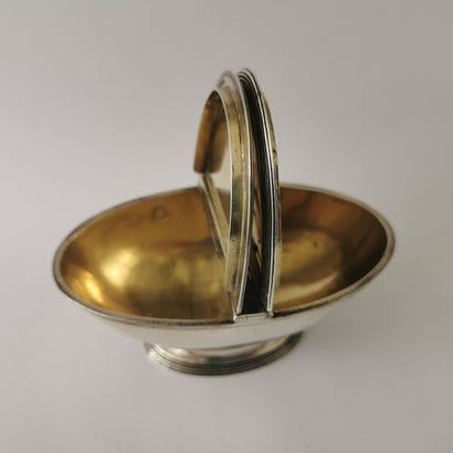 RARE SPICES BOX in silver and silver gilt....