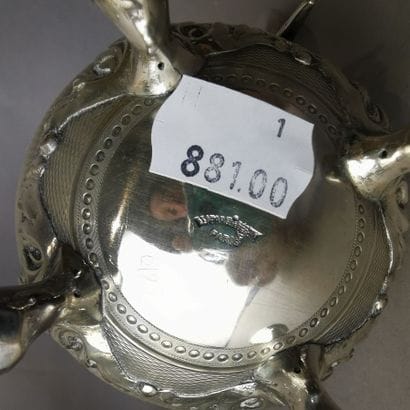Silver TEA SERVICE (2 pieces). PARIS, TETARD...