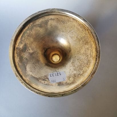 Gilded silver chalice and paten. LYON, Charles-Frédéric...