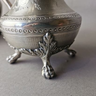 Silver TEA SERVICE (2 pieces). PARIS, TETARD...