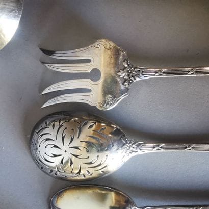 MENAGERE in silver (41 pieces). PARIS, Alphonse...