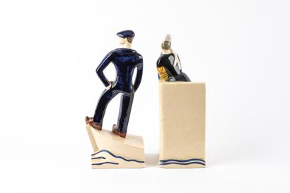 François CAUJAN (1902-1945) 
Breton couple
Two...