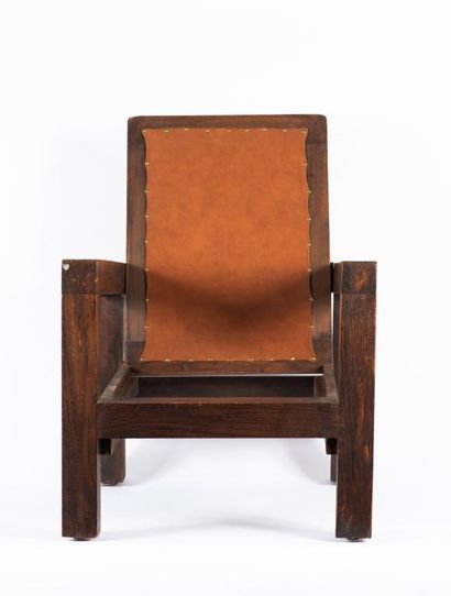 Joseph SAVINA (1901-1983)
Fauteuil
Châtaignier...