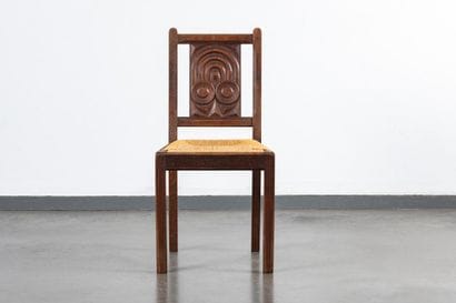 Jim E. SEVELLEC (1897-1971)
Chair with stylized...