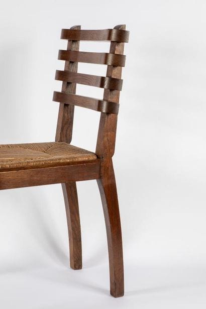 Gaston SEBILLEAU (1894-1957) 
Chair
Waxed...