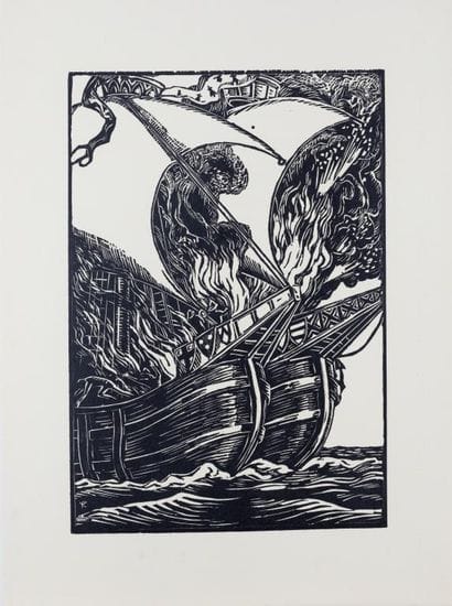 René-Yves CRESTON (1898-1964) 
La Cordelière
Wood...