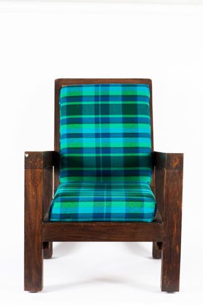 Joseph SAVINA (1901-1983)
Fauteuil
Châtaignier...