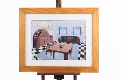 Gaston SEBILLEAU (1894-1957) 
Interior design...