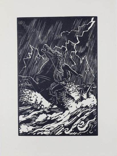 René-Yves CRESTON (1898-1964) 
Gradlon
Gravure...