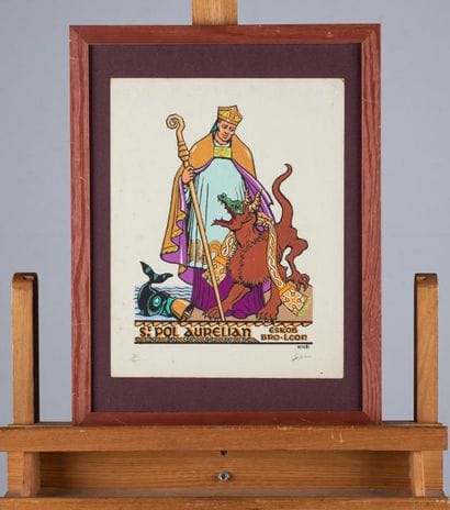 Xavier HAAS (1907-1950)
Saint Pol-Aurelian
Woodcut...