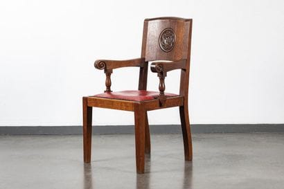Rafig TULLOU (1909-1990)
Armchair with trident
Solid...
