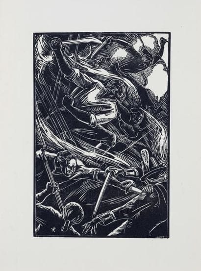 René-Yves CRESTON (1898-1964) 
Privateers
Wood...