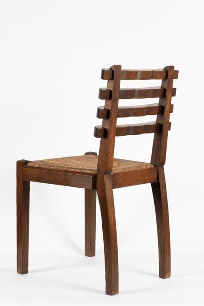 Gaston SEBILLEAU (1894-1957) 
Chair
Waxed...