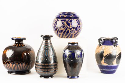 René OLICHON (1912-1969)
Vase decorated with...