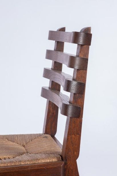 Gaston SEBILLEAU (1894-1957) 
Chair
Waxed...