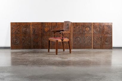 Rafig TULLOU (1909-1990)
Armchair with trident
Solid...