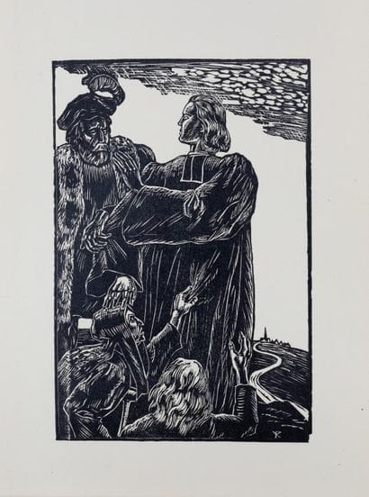 René-Yves CRESTON (1898-1964) 
Saint Yves
Gravure...
