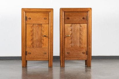 Gaston SEBILLEAU (1894-1957)
Solid oak sideboard...