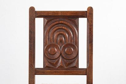 Jim E. SEVELLEC (1897-1971)
Chair with stylized...
