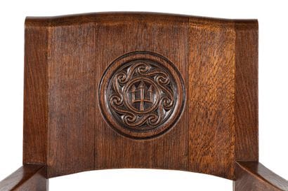 Rafig TULLOU (1909-1990)
Armchair with trident
Solid...